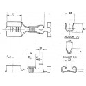 735210-6 : RECEPTACLE .250 SERIES FASTON